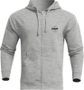 Stadium Zip-Up Hooded Sweatshirt - Heather Gray - Small - Lutzka's Garage