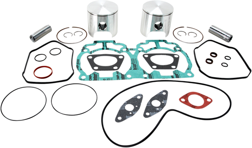 Piston Kit with Gaskets - 77.00 mm - 593 Engine Type - Ski-Doo