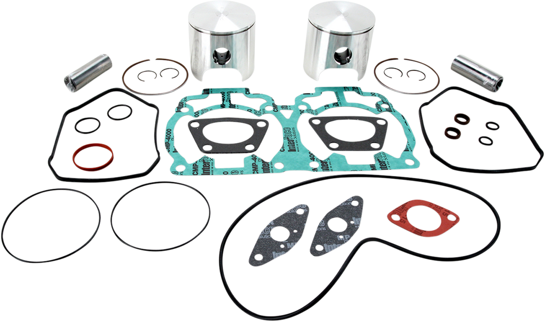 Piston Kit with Gaskets - 77.00 mm - 593 Engine Type - Ski-Doo