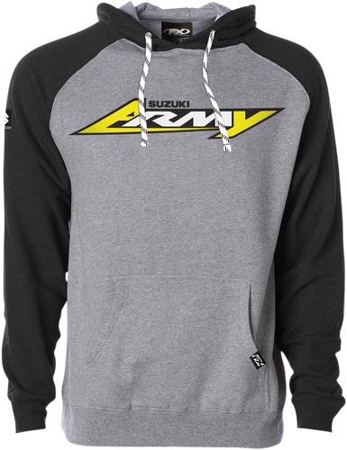 Suzuki Army Hoodie - Black/Heather Charcoal - Medium - Lutzka's Garage