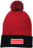 Honda Pom Beanie - Red/Black - Lutzka's Garage