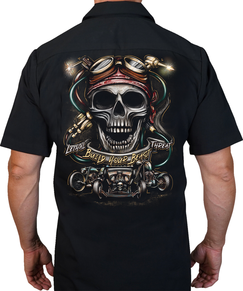 Build Your Beast Shop Shirt - Black - Medium - Lutzka's Garage