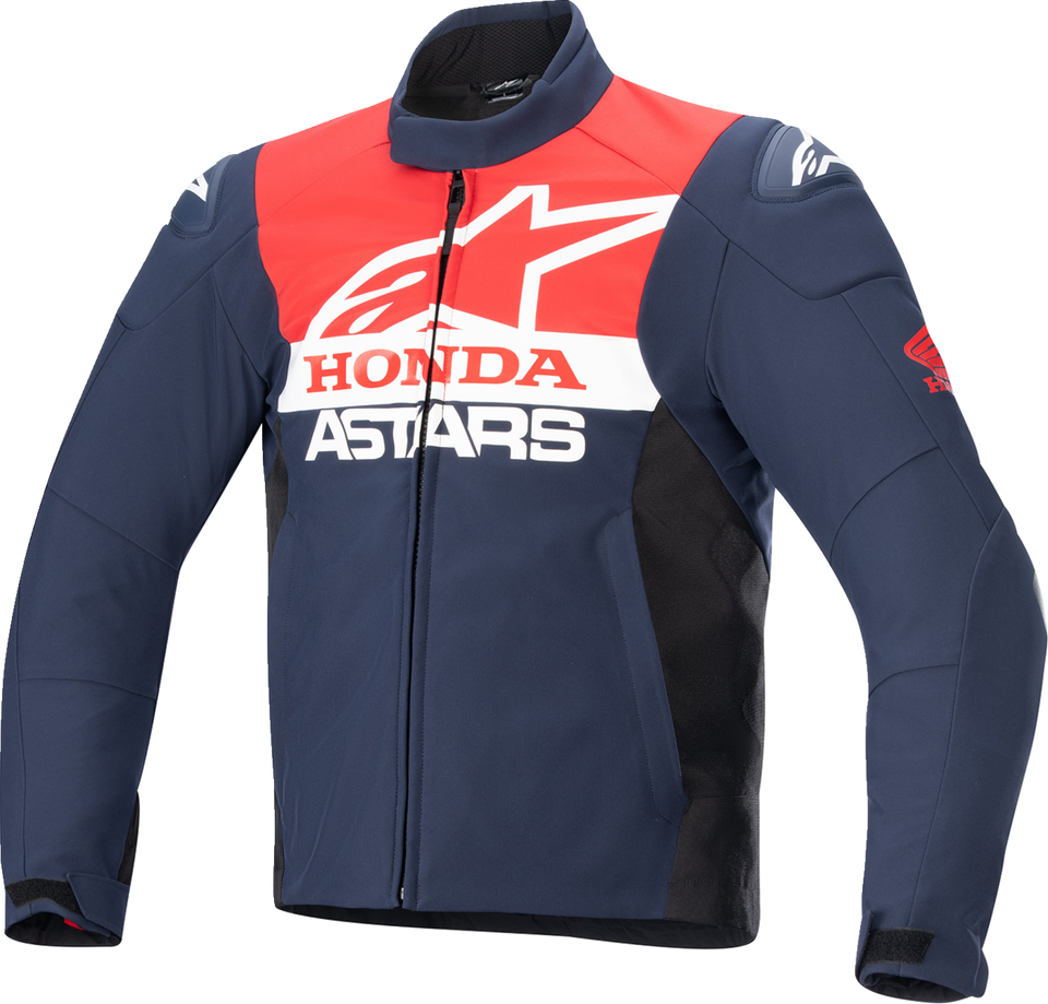 Honda SMX Waterproof Jacket - Blue/Black/Red - Small - Lutzka's Garage