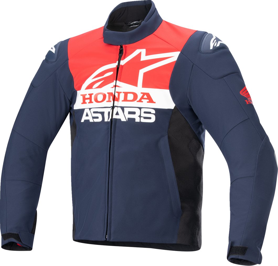 Honda SMX Waterproof Jacket - Blue/Black/Red - Small - Lutzka's Garage