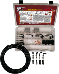 BYO Brake Line Basic Builder Kit - Black - Lutzka's Garage