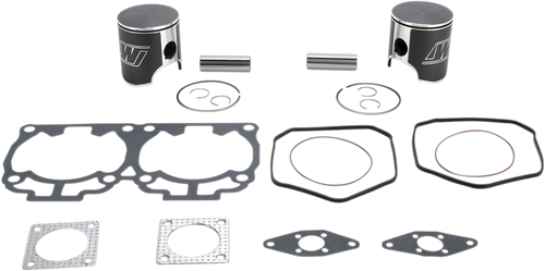 Piston Kit with Gaskets - 72.00 mm - 593 H.O. Engine Type - Ski-Doo