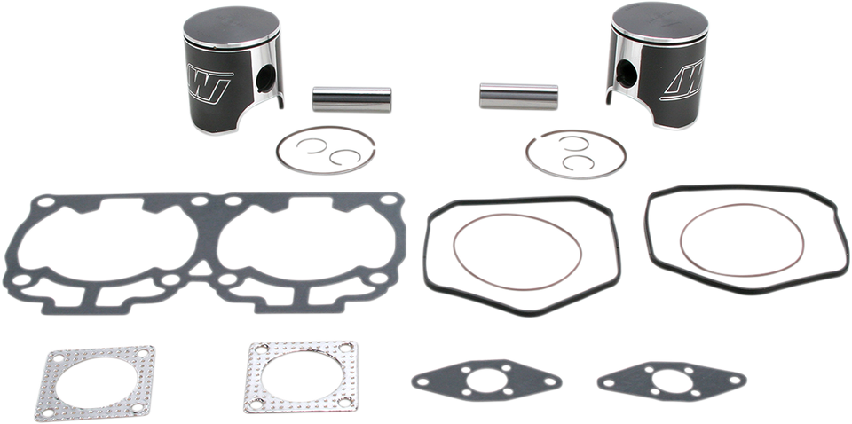 Piston Kit with Gaskets - 72.00 mm - 593 H.O. Engine Type - Ski-Doo