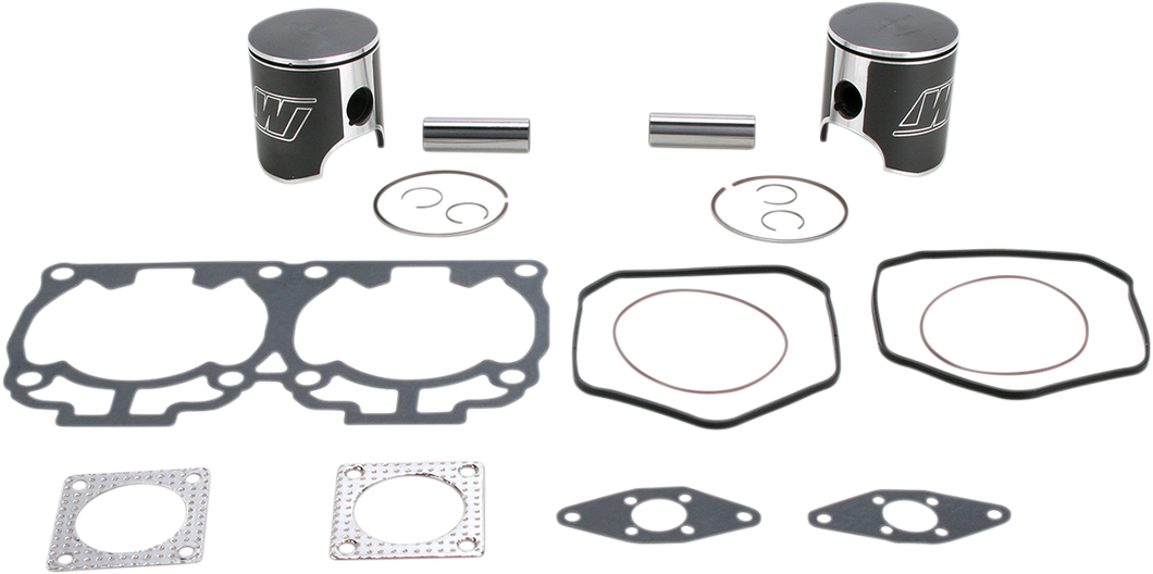 Piston Kit with Gaskets - 72.00 mm - 593 H.O. Engine Type - Ski-Doo