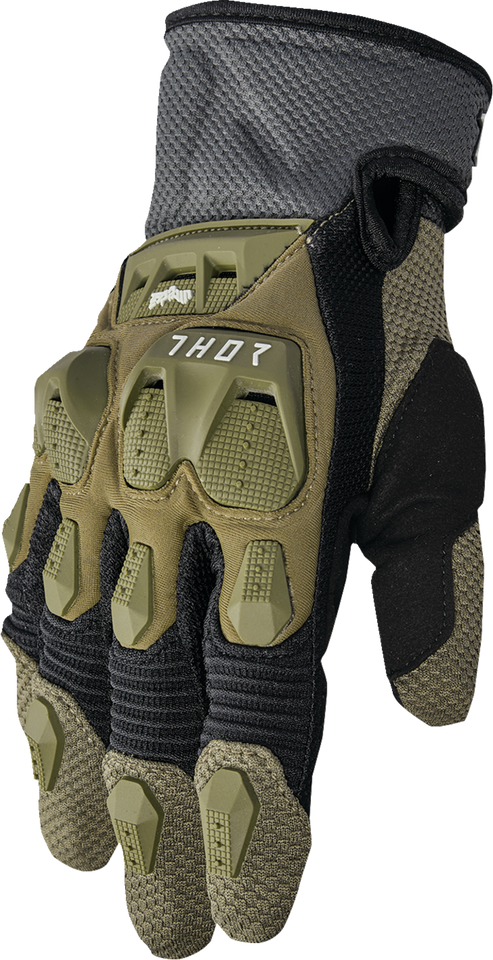 Terrain Gloves - Army/Charcoal - XS - Lutzka's Garage