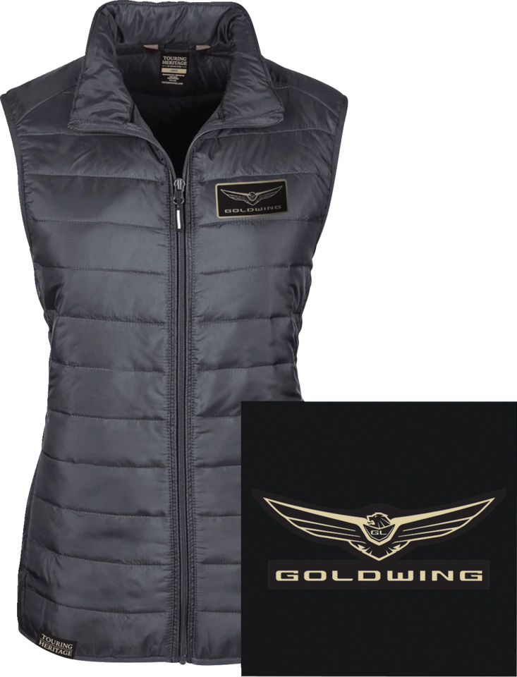 Womens Goldwing Puff Vest - Black - Small - Lutzka's Garage