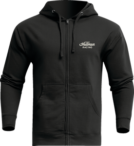 Hallman Heritage Zip-Up Sweatshirt - Black - Small - Lutzka's Garage