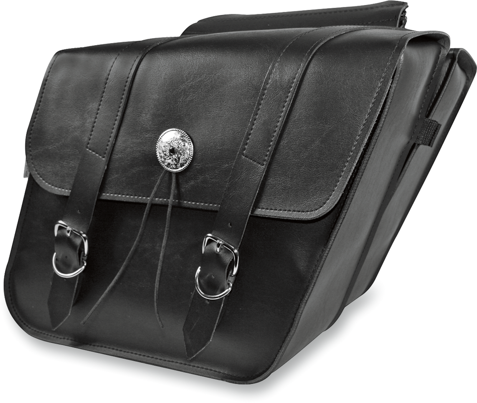 Slant Saddlebag - Black - Lutzka's Garage