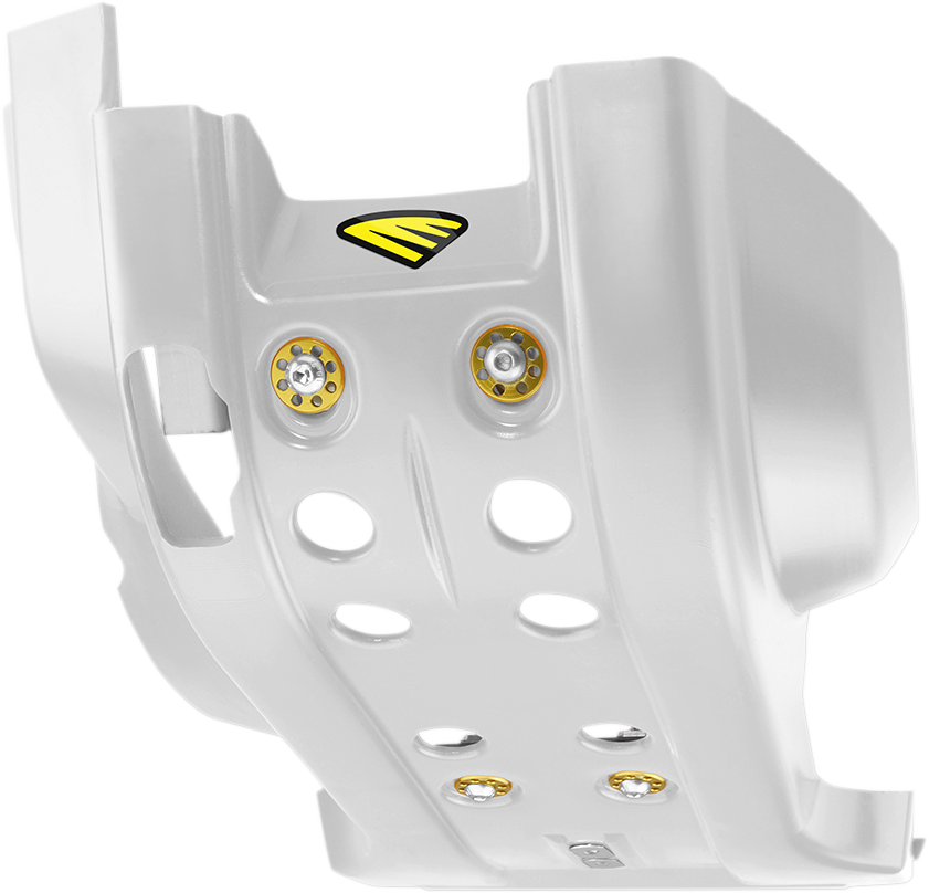 Full Combat Skid Plate - White - Husqvarna TC/TE 250/300 - Lutzka's Garage