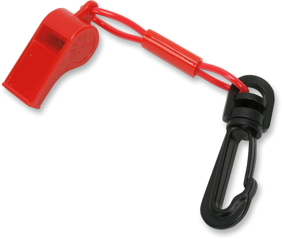 Whistle With Clip - Red - Lutzka's Garage