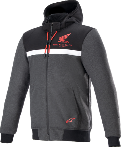 Honda Chrome Street Hoodie - Black/Gray/Red - Small - Lutzka's Garage