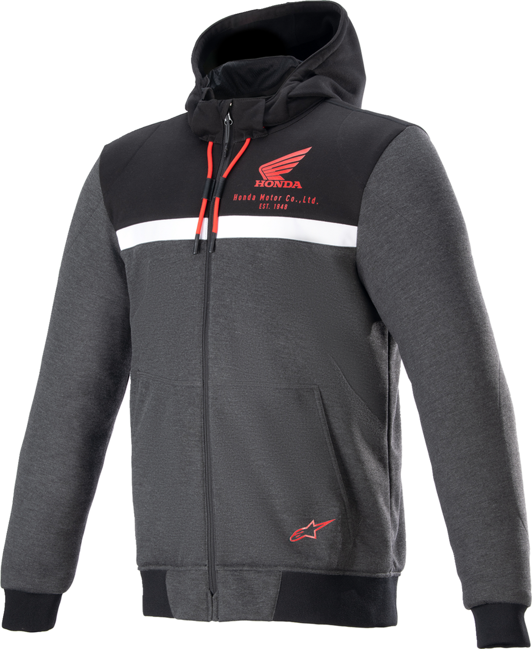 Honda Chrome Street Hoodie - Black/Gray/Red - Small - Lutzka's Garage