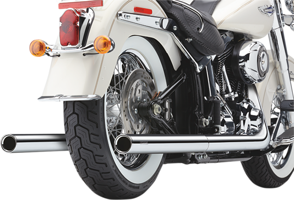 True Dual Exhaust - Billet Tip - 97-06 Softail