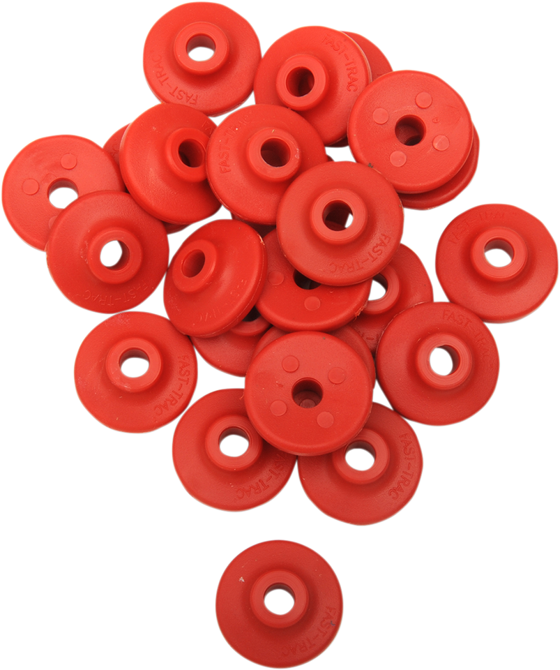 Extra Large Backer Plates - Red - Round - 24 Pack - Lutzka's Garage