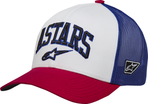 Dunker Hat - White/Red/Blue - One Size - Lutzka's Garage