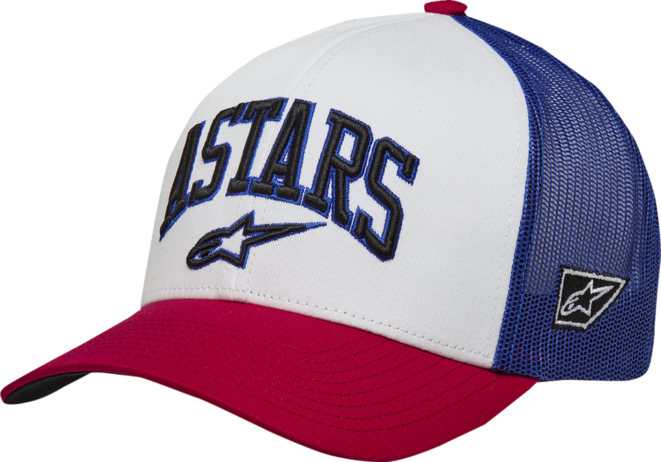 Dunker Hat - White/Red/Blue - One Size - Lutzka's Garage