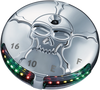 Zombie LED Fuel and Battery Gauge - Chrome - Lutzka's Garage