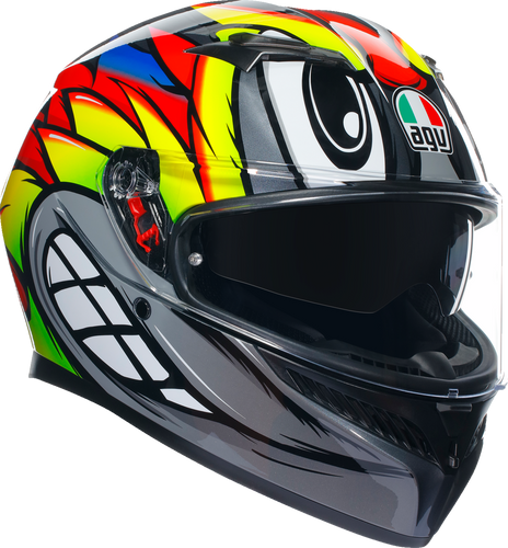 K3 Helmet - Birdy 2.0 - Gray/Yellow/Red - Small - Lutzka's Garage