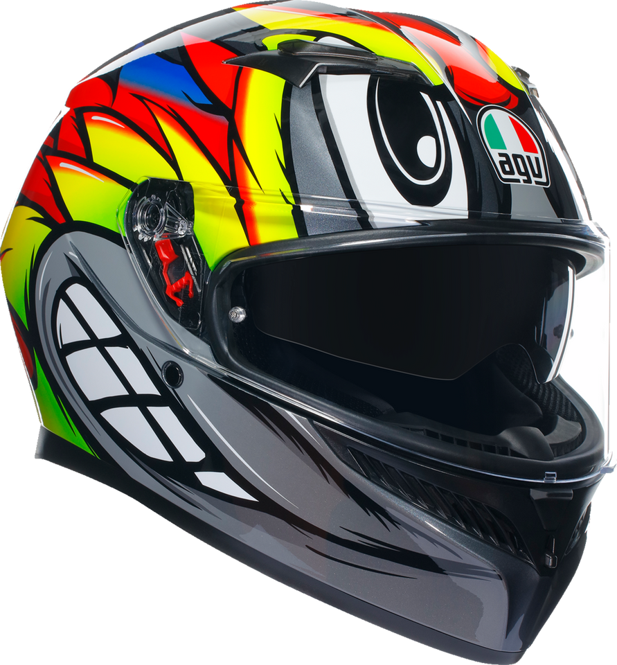 K3 Helmet - Birdy 2.0 - Gray/Yellow/Red - Small - Lutzka's Garage