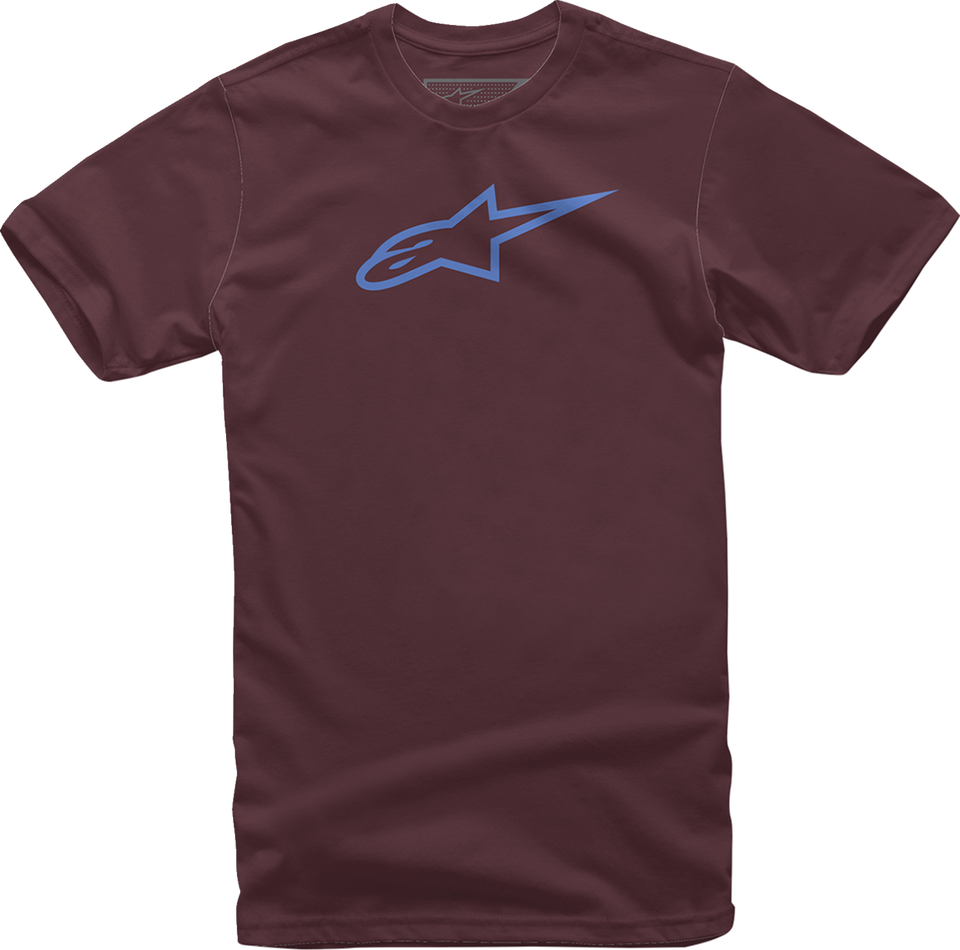 Ageless T-Shirt - Maroon/Blue - Medium - Lutzka's Garage