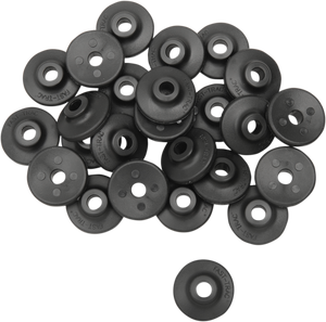 Extra Large Backer Plates - Black - Round - 24 Pack - Lutzka's Garage