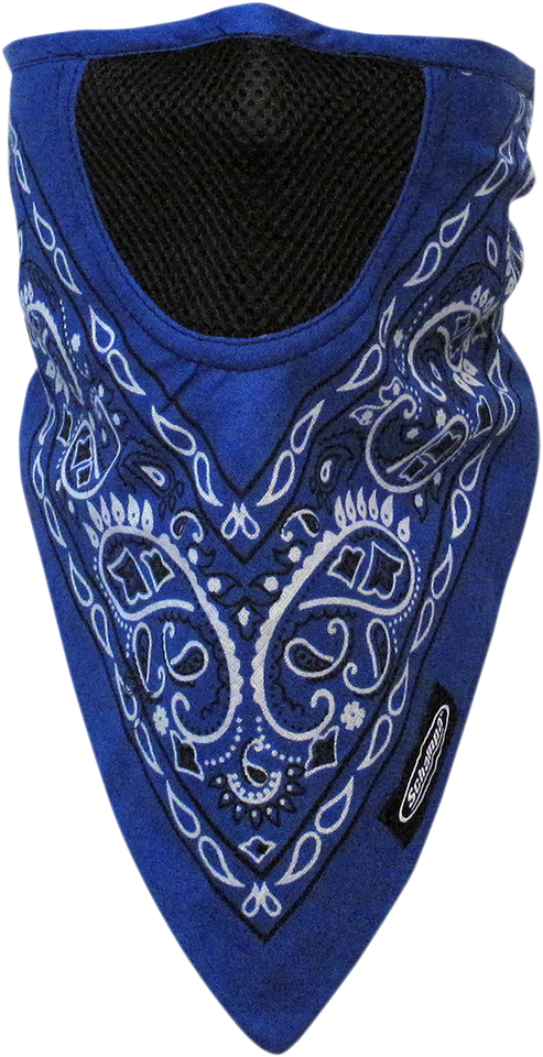 Facefit Facemask - Blue Paisley - Lutzka's Garage