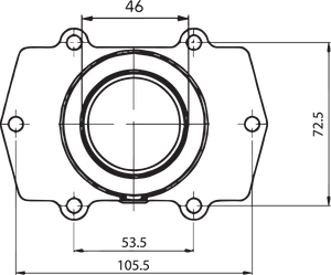 Carburetor Mounting Flange - Arctic Cat