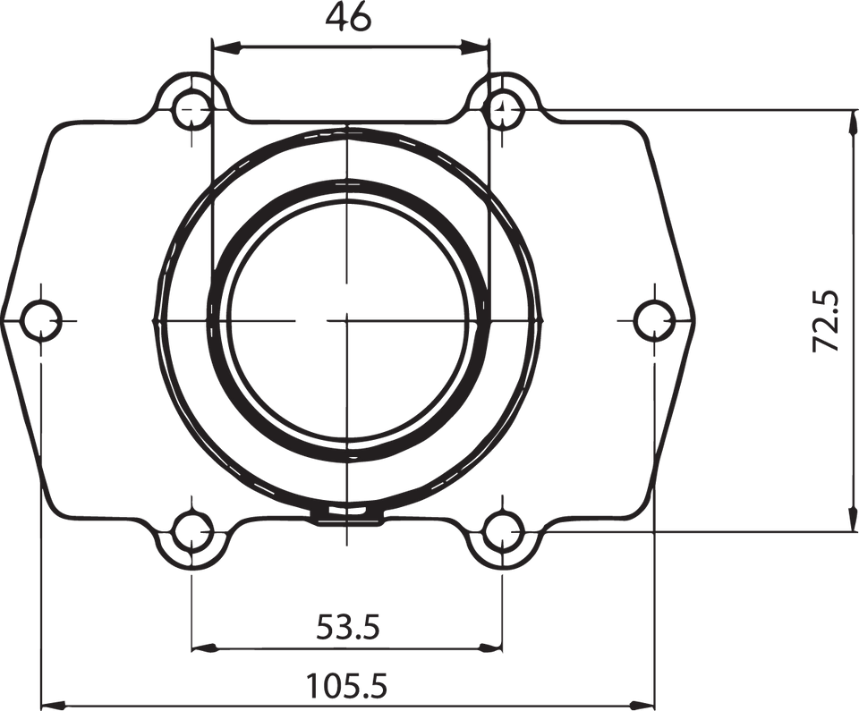 Carburetor Mounting Flange - Arctic Cat