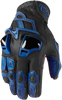 Hypersport™ Short Gloves - Blue - Small - Lutzka's Garage