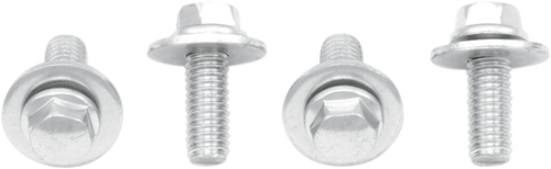 Bolts with Washers - Hex/Flange - M6 x 16 - 10 Pack