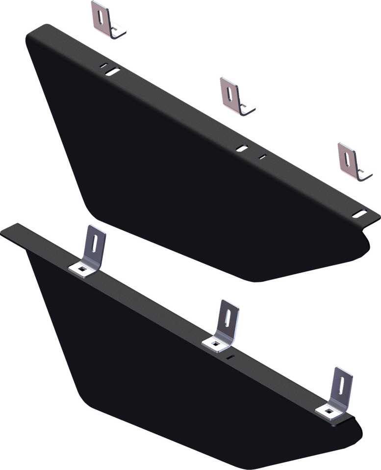 Front Lower Doors - Black - Talon 1000/1000-4 - Lutzka's Garage