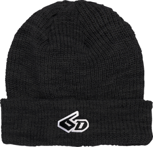 6D Logo Beanie - Black - Lutzka's Garage