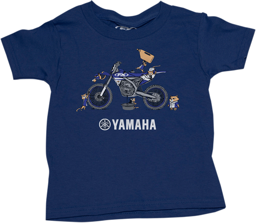 Toddler Yamaha Pit Crew T-Shirt - Navy - 2T - Lutzka's Garage