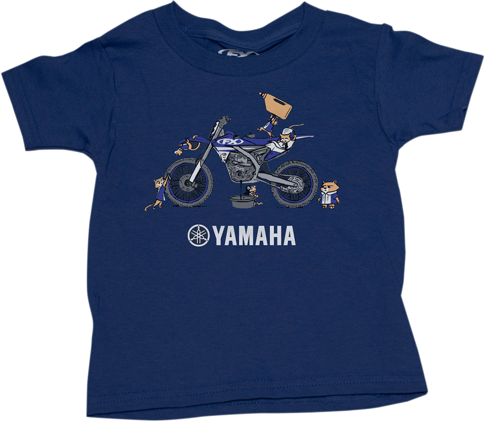 Toddler Yamaha Pit Crew T-Shirt - Navy - 2T - Lutzka's Garage