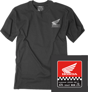 Honda Starting Line T-Shirt - Heather Charcoal - Medium - Lutzka's Garage