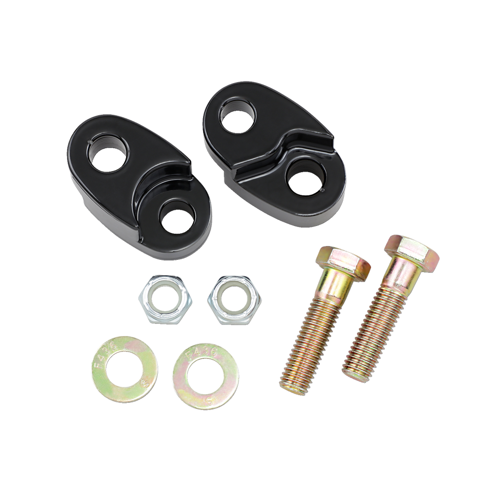 Rear Suspension Lift Kit - Black - Raises 1" - Lutzka's Garage