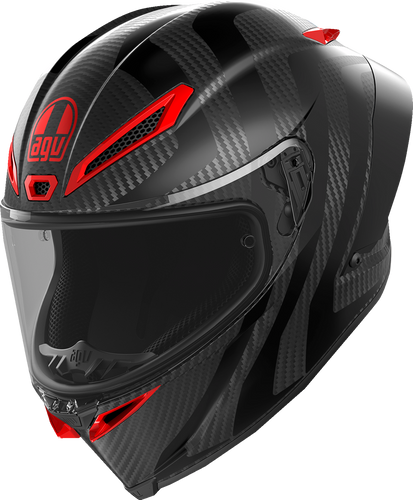 Pista GP RR Helmet - Intrepido - Matte Carbon/Black/Red - Small - Lutzka's Garage