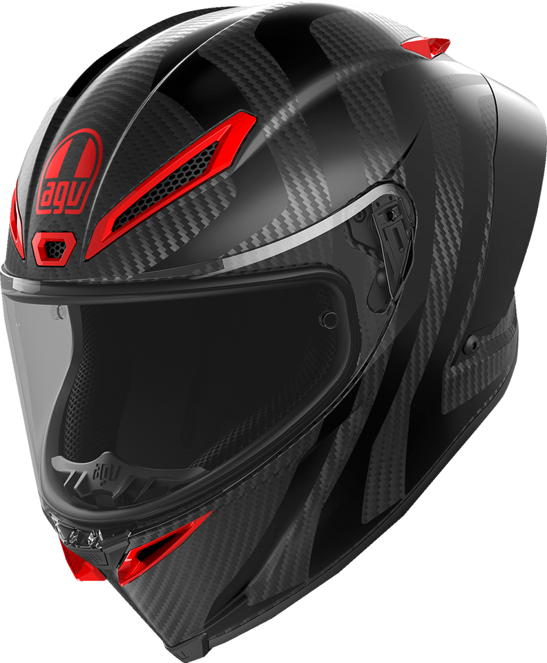 Pista GP RR Helmet - Intrepido - Matte Carbon/Black/Red - Small - Lutzka's Garage