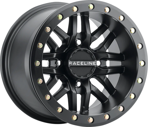 Wheel - Ryno - Beadlock - Front/Rear - Black/with Black Ring - 15x7 - 4/137 - 5+2