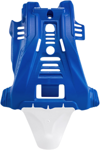 Skid Plate - Blue/White - Yamaha - YZ 125 - Lutzka's Garage