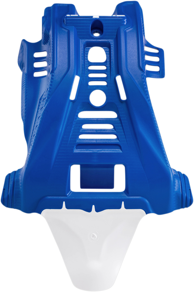 Skid Plate - Blue/White - Yamaha - YZ 125 - Lutzka's Garage