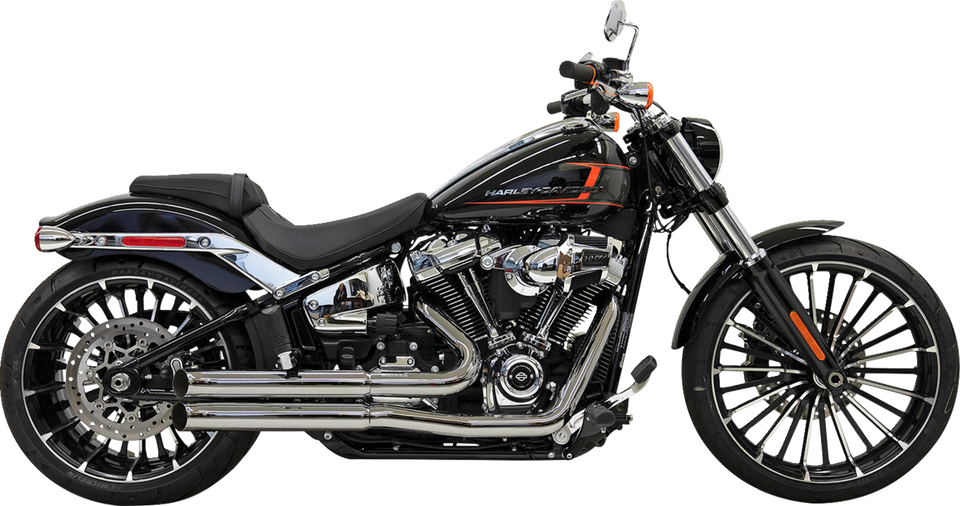 Pro Street Exhaust - Chrome - 18+ Softail - Lutzka's Garage