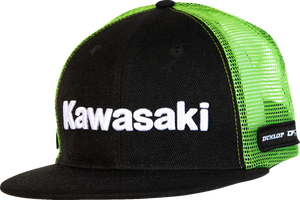 Kawasaki Line Hat - Black/Green - One Size - Lutzka's Garage