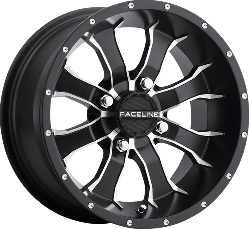 Wheel - Mamba - Front - Black/Machined - 10x5 - 4/156 - 3+2