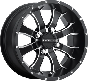 Wheel - Mamba - Front - Black/Machined - 10x5 - 4/156 - 3+2