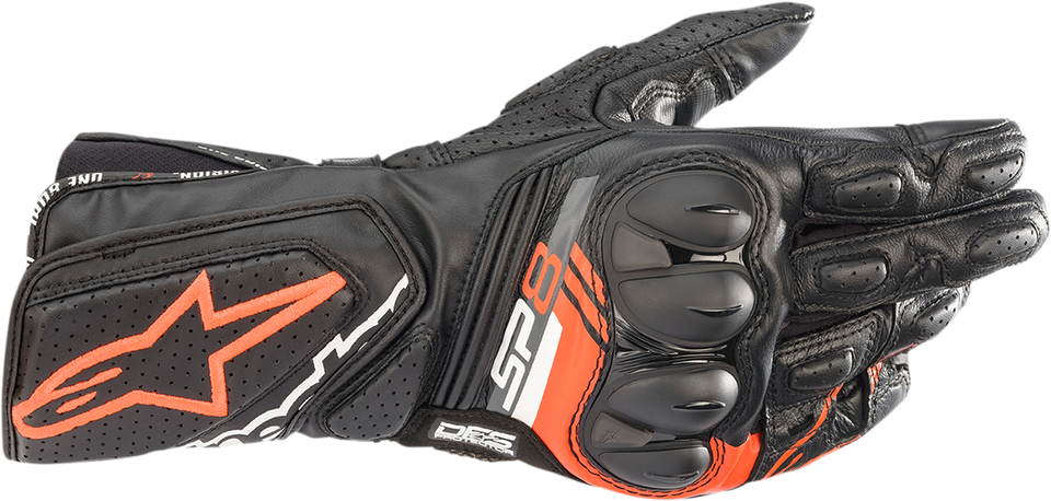 SP-8 V3 Gloves - Black/Fluo Red - Small - Lutzka's Garage